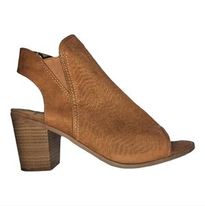 2 for $25 Time and Tru Suede Open Toe Open Heel Sandals Size 9W